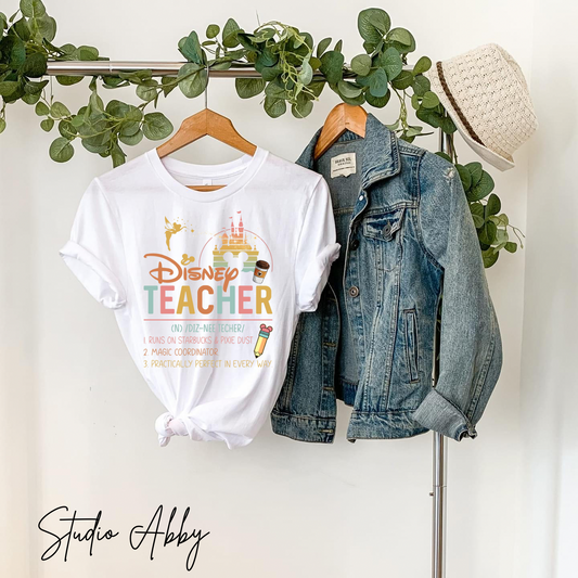 Teacherland White Tee