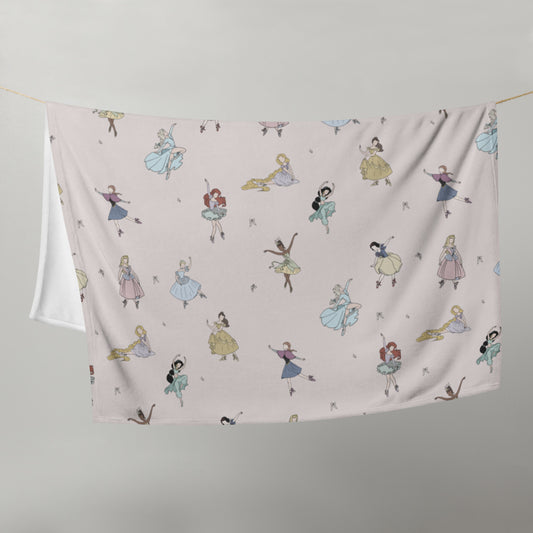 Princess Ballerinas Soft Throw Blanket